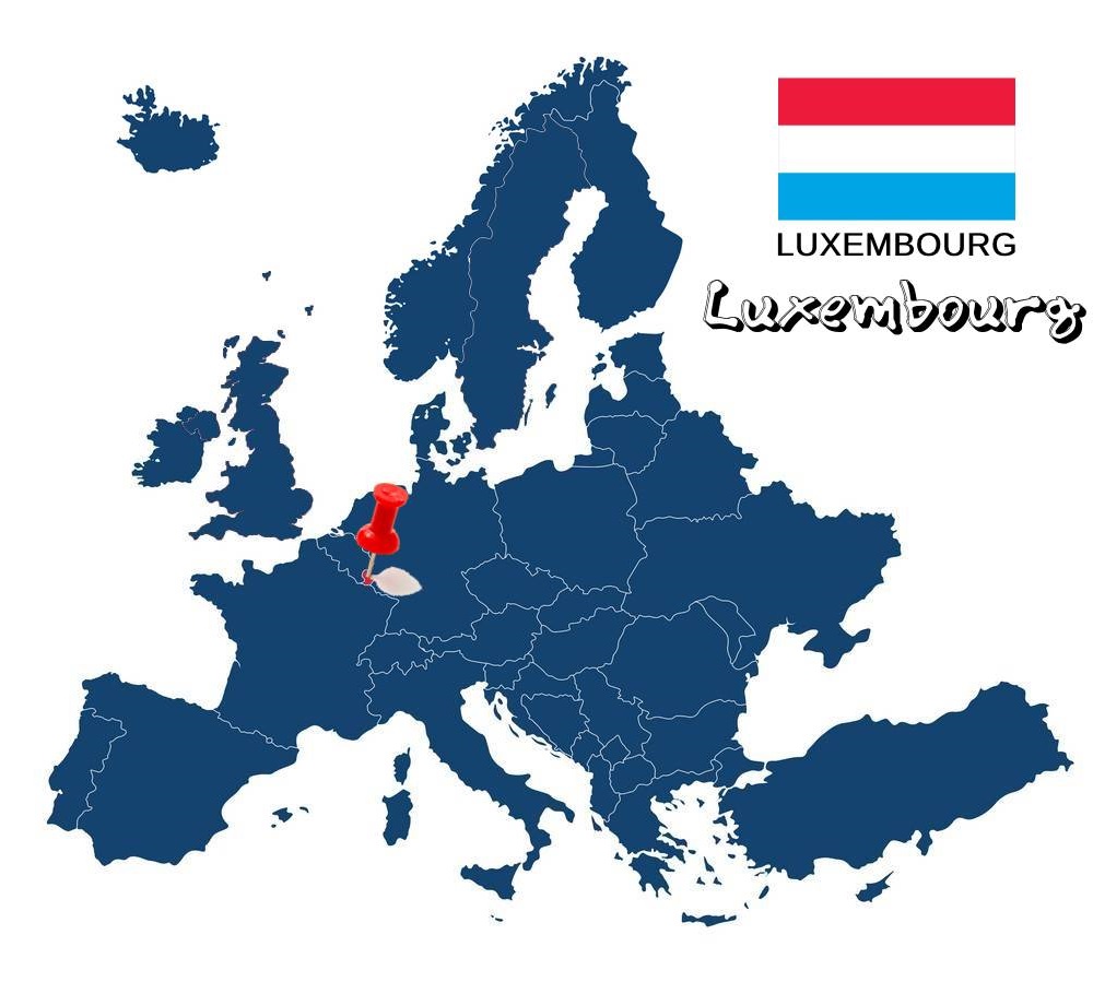 luxembourg map eng
